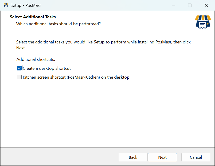 Choosing the shortcuts