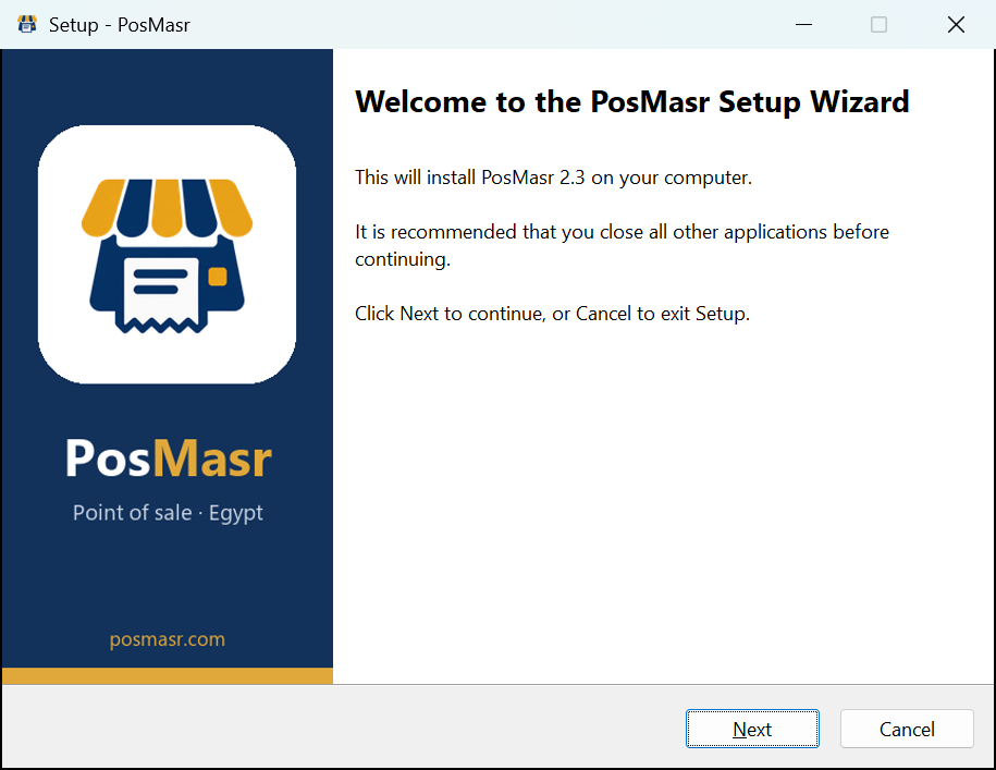 Setup welcome page