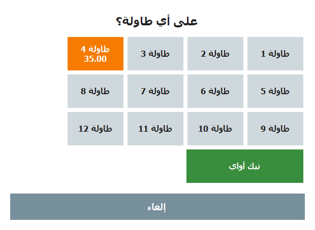Choosing a table
