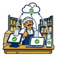 الفواتير بتطلع على السيرفر بعلامات خضرا