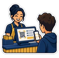 QR الدفع ومراجعة مرجع التحويل على الكاشير