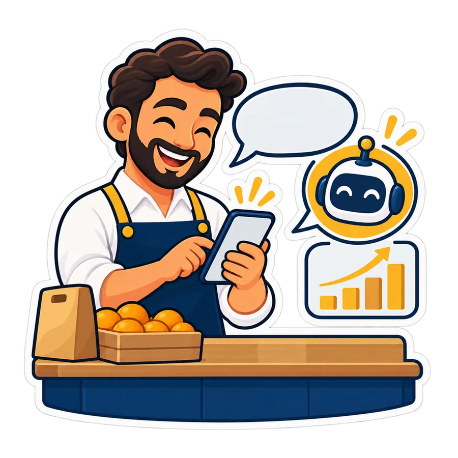 صاحب محل بيسأل البوت عن مبيعات النهارده