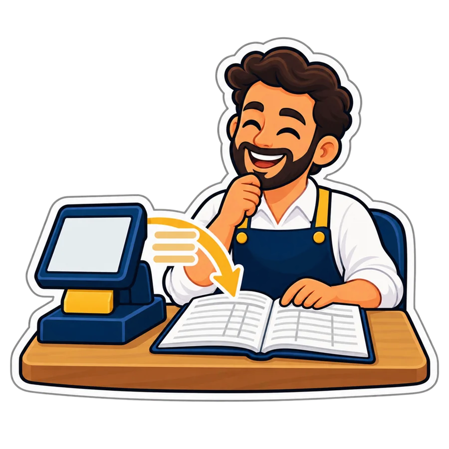 دفتر حسابات بيتملي لوحده من الكاشير